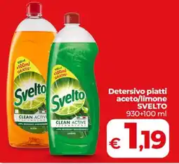 Coop Detersivo piatti aceto/limone SVELTO offerta