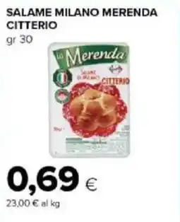 Tigre Amico Salame milano merenda CITTERIO offerta