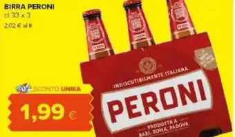 Tigre Amico Birra PERONI offerta