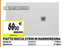 Tecnomat Piatto doccia strin in marmoresina offerta