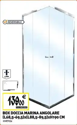 Tecnomat Box doccia marina angolare offerta