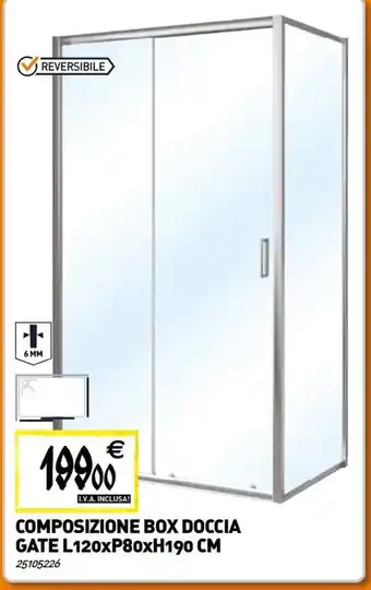 Composizione box doccia gate