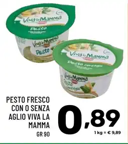Il Centesimo Pesto fresco con o senza aglio VIVA LA MAMMA offerta
