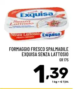 Il Centesimo Formaggio fresco spalmabile exquisa senza lattosio offerta