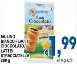 DEM Mulino bianco flauti cioccolato/ latte/ stracciatella offerta
