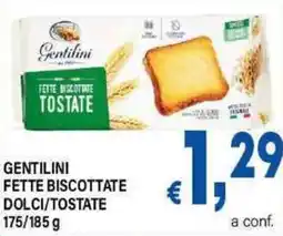 DEM Gentilini fette biscottate dolci/tostate offerta