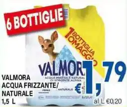 DEM Valmora acqua ninetale natural acqua frizzante/ naturale offerta