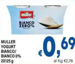 DEM Muller yogurt bianco/ bianco 0% offerta