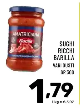 Il Centesimo Sughi ricchi BARILLA offerta