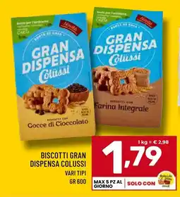 Il Centesimo Biscotti gran dispensa COLUSSI offerta