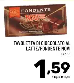 Il Centesimo Tavoletta di cioccolato al latte/fondente NOVI offerta