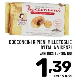 Il Centesimo Bocconcini ripieni millefoglie d'italia VICENZI offerta