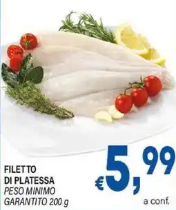 DEM Filetto di platessa peso minimo garantito offerta
