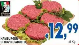 DEM Hamburger di bovino adulto offerta