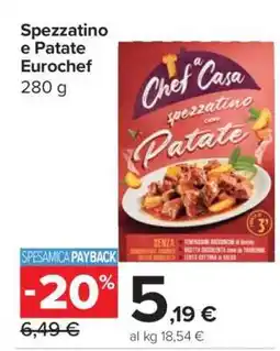 Carrefour Spezzatino e Patate Eurochef offerta