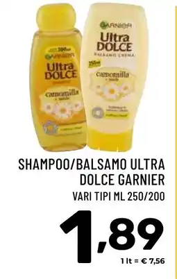 Il Centesimo Shampoo/balsamo ultra dolce GARNIER offerta