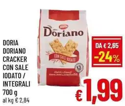 A&O Doria doriano cracker con sale iodato/ integrali offerta