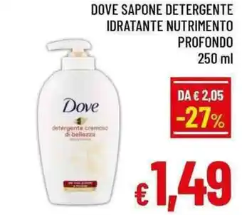 Dove sapone detergente idratante nutrimento profondo