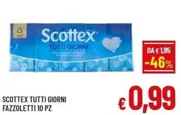 A&O Scottex tutti giorni fazzoletti 10 pz offerta