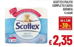 A&O Scottex pulito completo carta igienica offerta