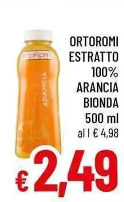 A&O Ortoromi estratto 100% arancia bionda offerta