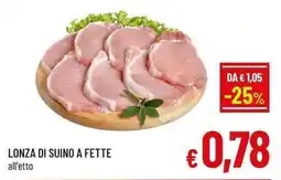 A&O Lonza di suino a fette offerta