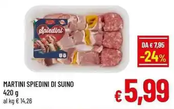 A&O Martini spiedini di suino offerta