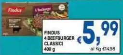 DEM Findus 4 beefburger classici offerta