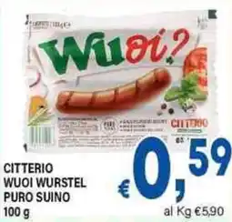 DEM Citterio wuoi wurstel puro suino offerta
