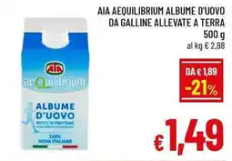 A&O Aia aequilibrium albume d'uovo da galline allevate a terra offerta
