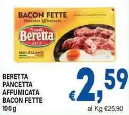 DEM Beretta pancetta affumicata bacon fette offerta