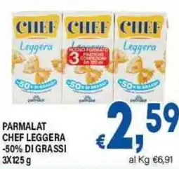 DEM Parmalat chef leggera 50% di grassi offerta