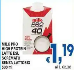 DEM Milk pro high protein latte esl scremato senza lattosio offerta