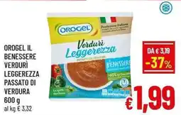 A&O Orogel il benessere verdurì leggerezza passato di verdura offerta