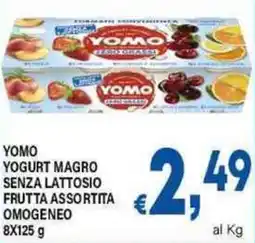 DEM Yomo yogurt magro senza lattosio frutta assortita omogeneo offerta