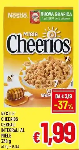 A&O Nestle' cheerios cereali integrali al miele offerta