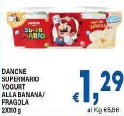 DEM Danone supermario yogurt alla banana/ fragola offerta