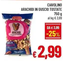 A&O Ciavolino arachidi in guscio tostate offerta