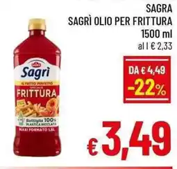 A&O Sagra sagri olio per frittura offerta