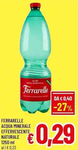 A&O Ferrarelle acqua minerale effervescente naturale offerta