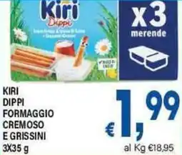 DEM Kiri dippi formaggio cremoso e grissini offerta