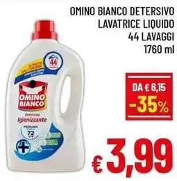 A&O Omino bianco detersivo lavatrice liquido offerta