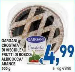 DEM Gargani crostata di visciole/ frutti di bosco/ albicocca/ arance offerta