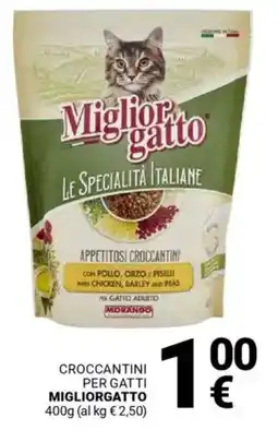 Supermercati Gulliver Croccantini per gatti MIGLIORGATTO offerta