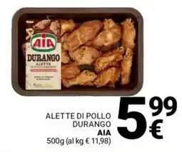 Supermercati Gulliver Alette di pollo durango AIA offerta