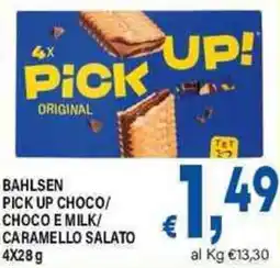 DEM Bahlsen pick up choco/ choco e milk/ caramello salato offerta