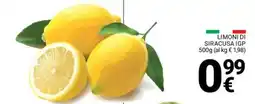 Supermercati Gulliver Limoni di siracusa IGP offerta