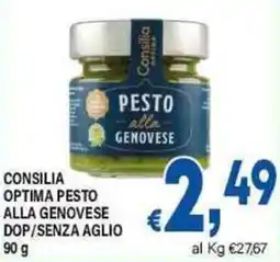 DEM Consilia optima pesto alla genovese dop/senza aglio offerta
