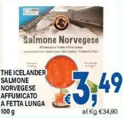 DEM The icelander salmone norvegese affumicato a fetta lunga offerta