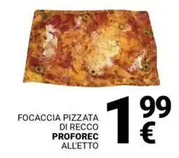 Supermercati Gulliver Focaccia pizzata di recco PROFOREC offerta
